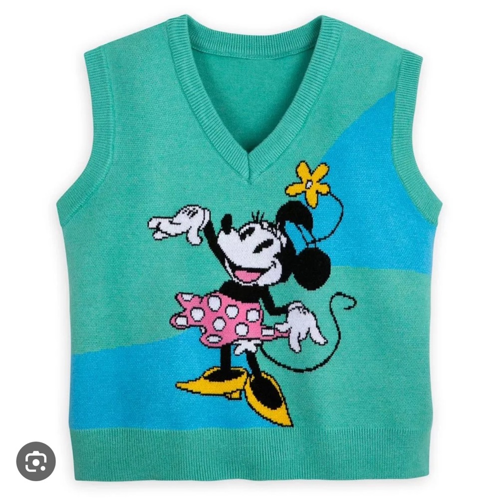 Disney Mickey & Co Minnie Mouse Knitted Sweater Vest Top Size 2X NWT